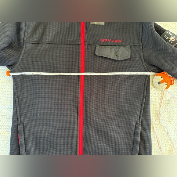 MENS SPYDER EXPO FLEECE LINED FULL ZIP INSULATED WOVEN JACKET - Picture 12 of 16
